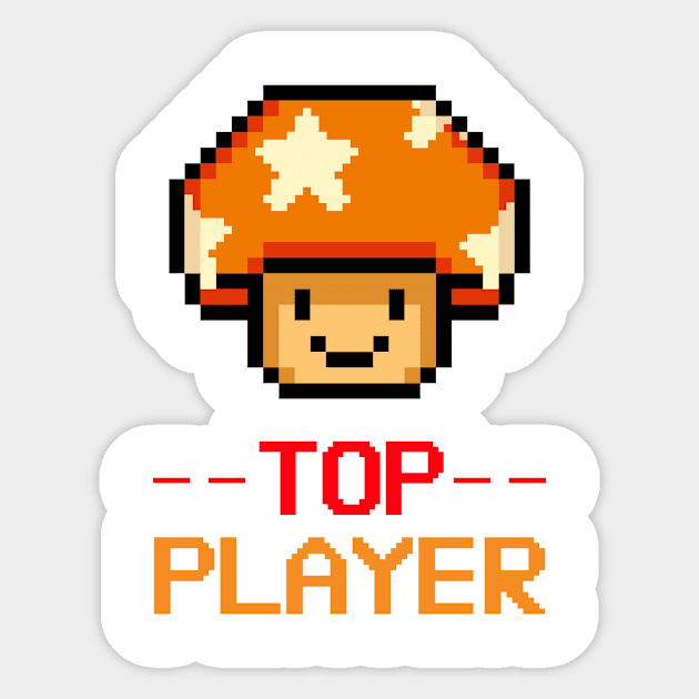 Top Player Video Gamer Sticker by Tip Top Tee's